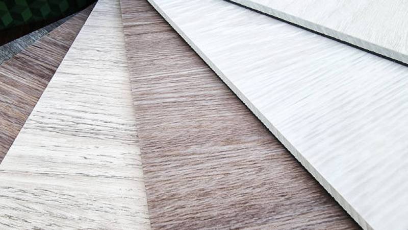 palette de sols PVC de différentes couleurs